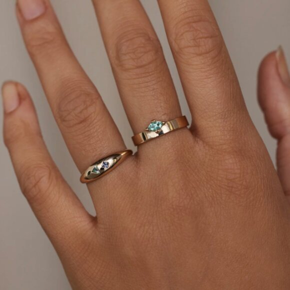 Wwake Lagoon Dome Ring - Picture 3 of 7